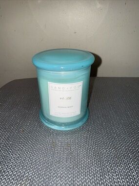 Ocean Mist Scented Candle - Light Blue Jar